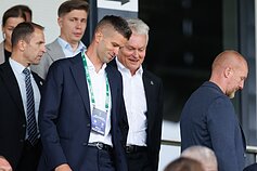 Mantas Kalnietis ir Gitanas Nausėda. UEFA čempionų lygos atranka: „Kauno Žalgiris“ – „Klaksvik“ Mantas Kalnietis ir Gitanas Nausėda. UEFA čempionų lygos atranka: „Kauno Žalgiris“ – „Klaksvik“