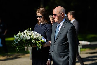 Medininkų tragedijos 35-ųjų metinių minėjimas prie Medininkų memorialo Medininkų tragedijos 35-ųjų metinių minėjimas prie Medininkų memorialo