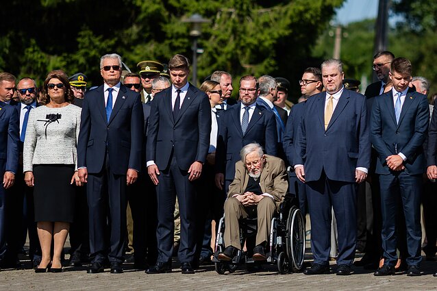 Medininkų tragedijos 35-ųjų metinių minėjimas prie Medininkų memorialo Medininkų tragedijos 35-ųjų metinių minėjimas prie Medininkų memorialo
