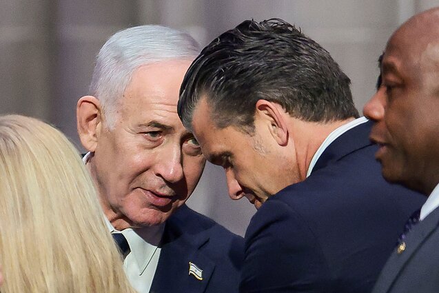 Benjaminas Netanyahu, Pete`as Hegsethas Benjaminas Netanyahu, Pete`as Hegsethas