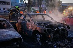 Naktinė Rusijos raketų ataka Kyjive